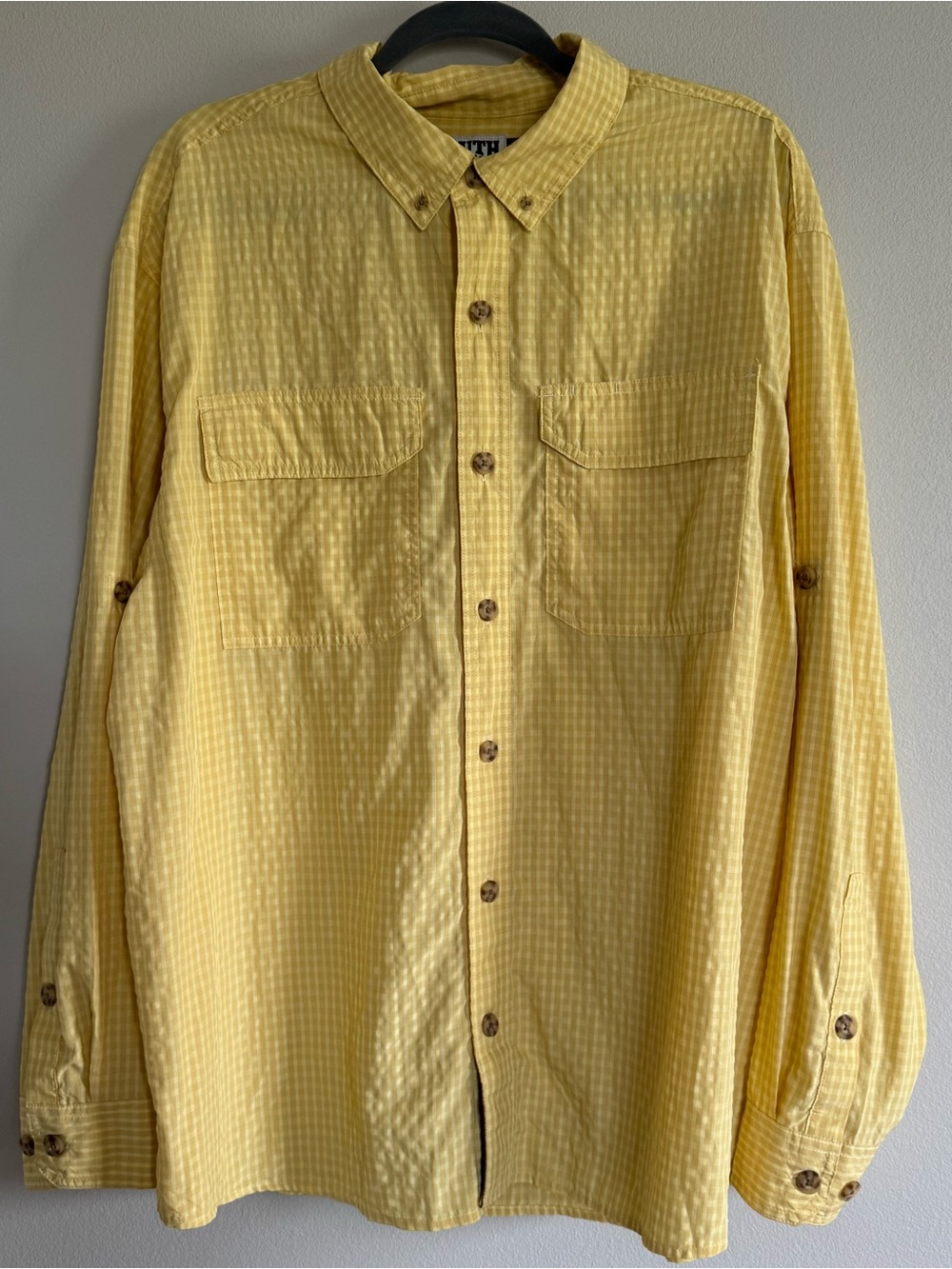 Duluth Trading Co Untucked Relaxed Fit Armachillo Plaid Button Down Shirt XL